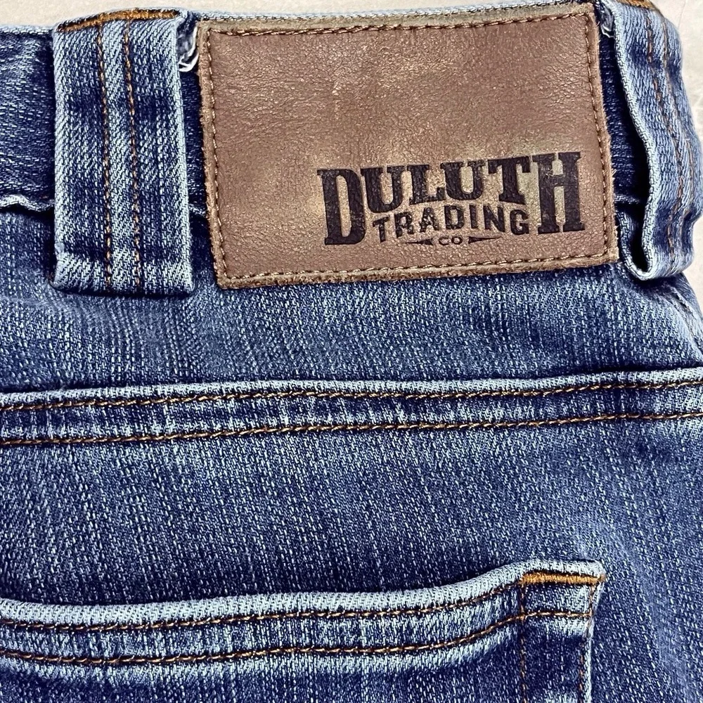 Duluth Trading Co. Ballroom Double Flex Jeans Blue Stretch Denim Men's 36x30 - Picture 3 of 10